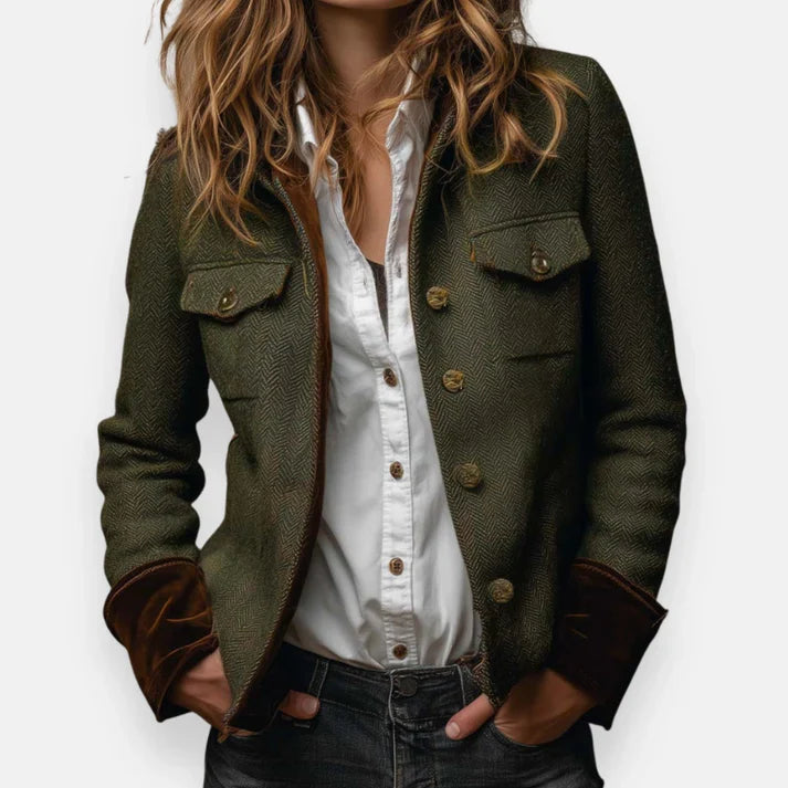 Florenne™ | Tailored Button Front Jacket