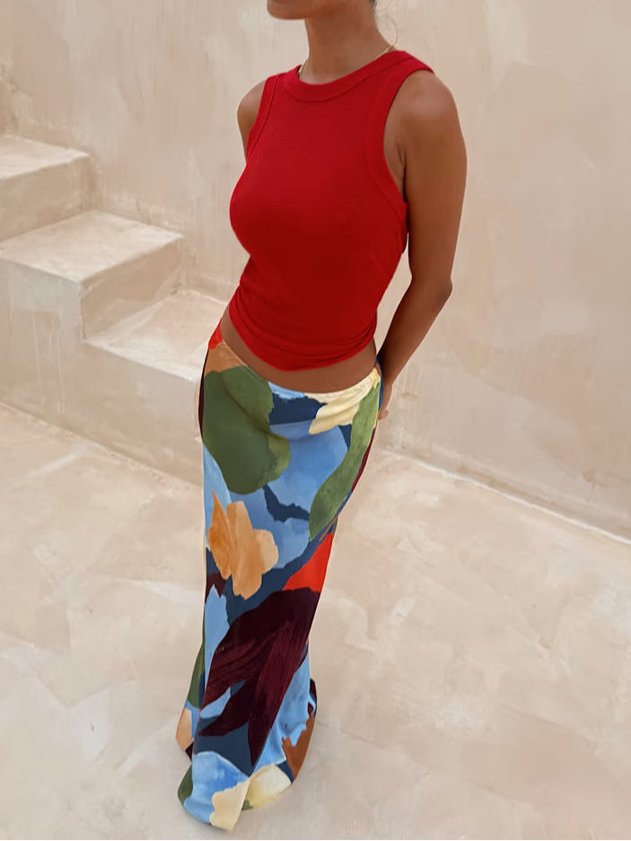 Abstract Geometric Pattern Skirt