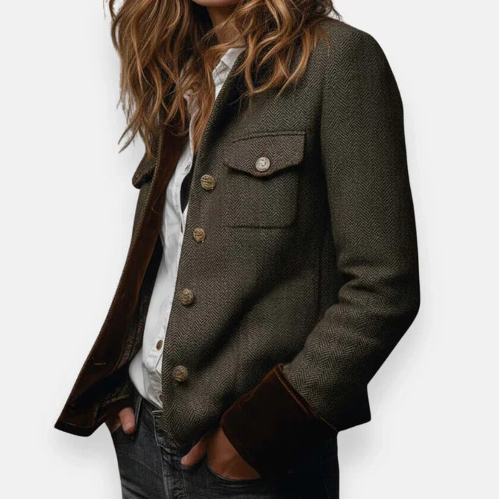 Florenne™ | Tailored Button Front Jacket