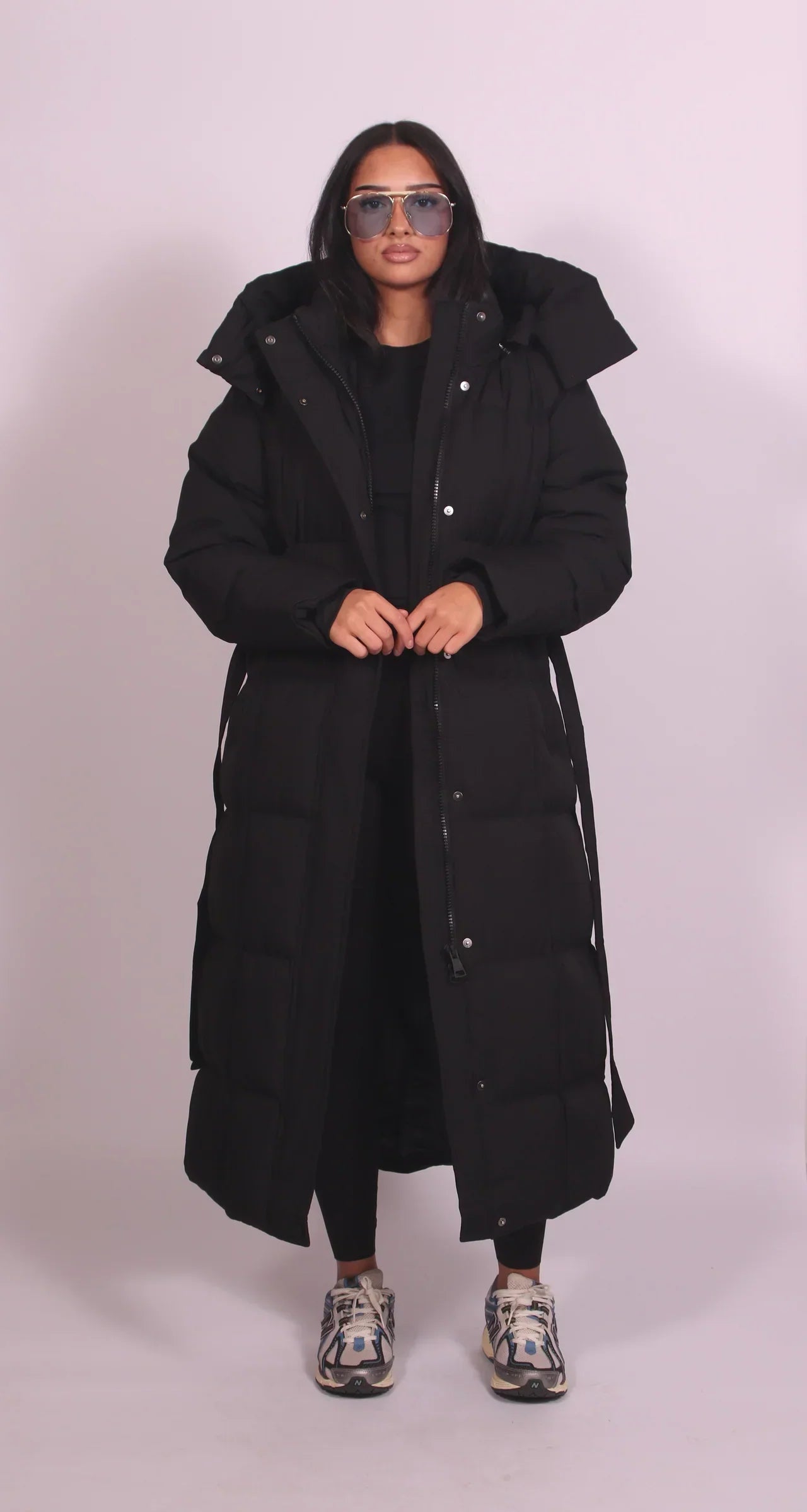 Carmene ™ - Long Belted Puffer Coat