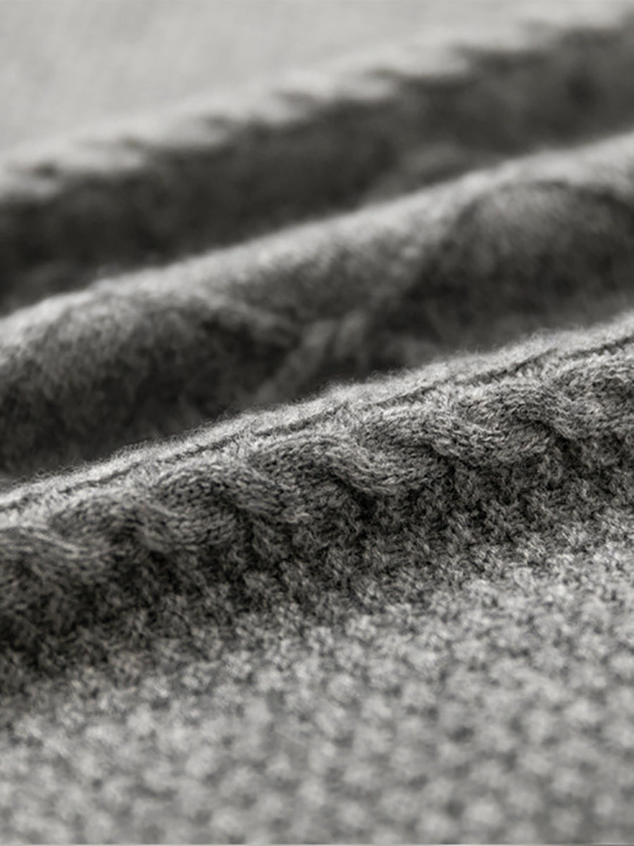 Dames Retro Winter Effen Jacquard Vest