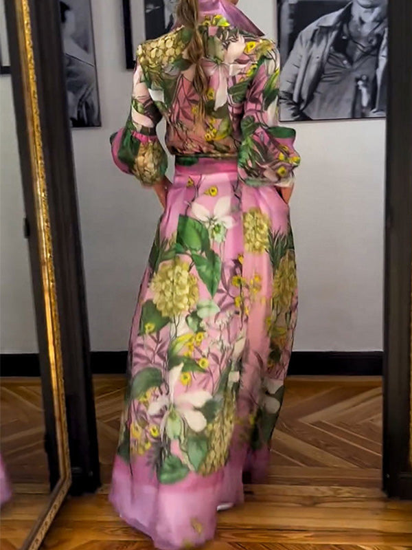 Fashionable and elegant printed skirt