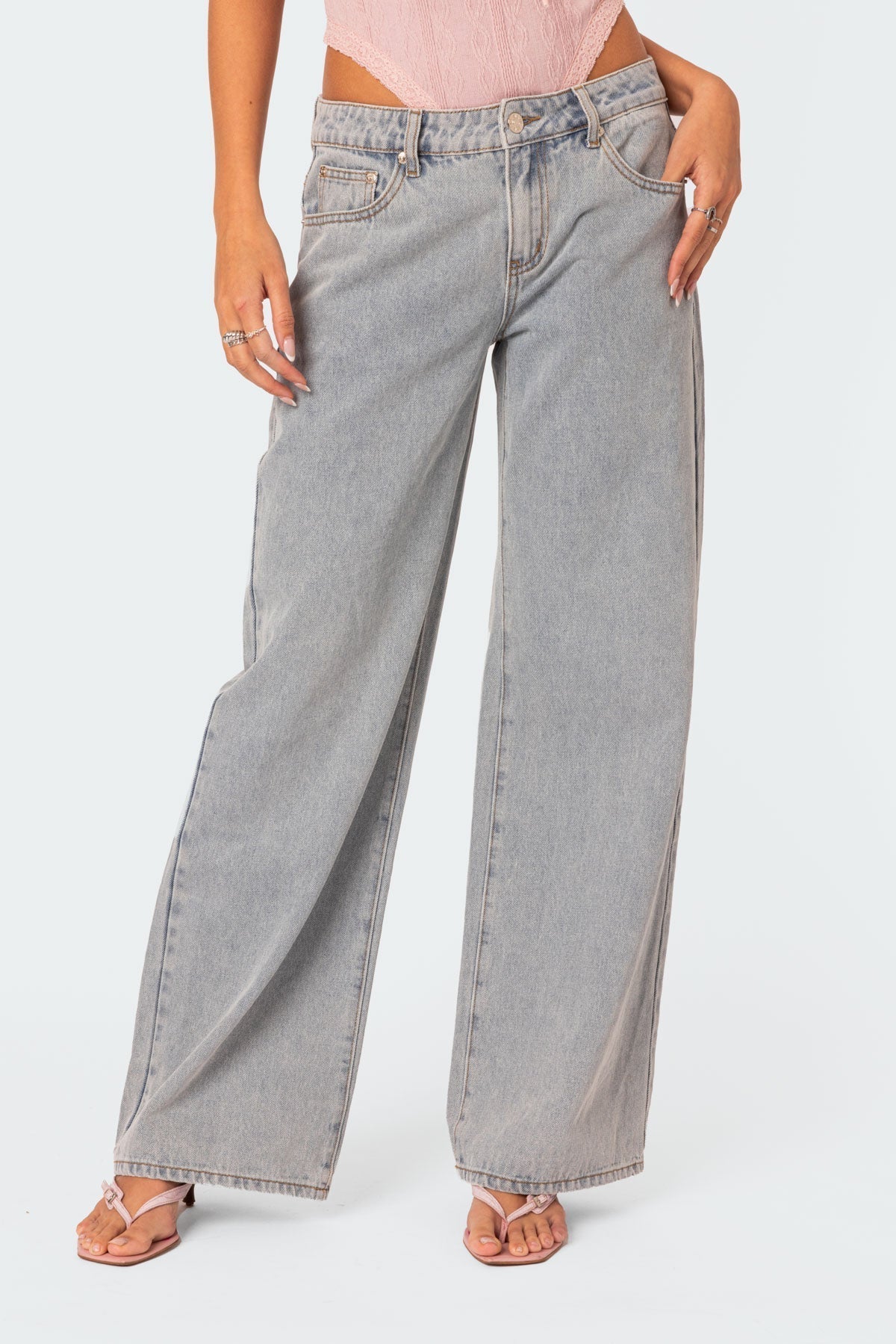 Celeste - Bow-Tie Loose Fit Jeans